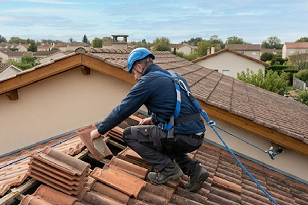 Remplacement de tuiles de toiture